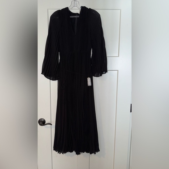 New | Zimmermann Black Sunday Pleated Maxi Dress 2 - Picture 4 of 6